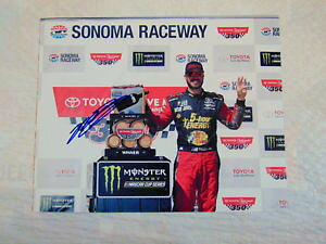 �y���������z�͌^�ԁ@�X�|�[�c�J�[�@�}�[�e�B���W���j�A�G�l���M�[�\�m�}���[�X×�t�H�gmartin truex jr signed 2018 5hr energy nascar sonoma race win 8x10 photo