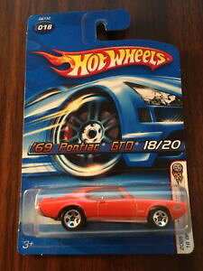 【送料無料】模型車 スポーツカー ホットホイールズ200569ポンティアックgto1820 realistix gm018hot wheels 2005 69 pontiac gto first editions 1820 realistix gm 018