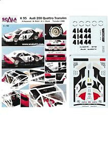 �y���������z�͌^�ԁ@�X�|�[�c�J�[�@�f�J�[���A�E�f�B�`�[���g�����X���X�P�[��143 decal audi 200 four werk team transam88 14 scale 43