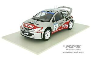 �y���������z�͌^�ԁ@�X�|�[�c�J�[�@�v�W���[�����[�X�E�F�[�f���A��peugeot 206 wrc rally sweden 2002 grnholmrautiainen 118 al182002s02