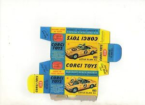yz͌^ԁ@X|[cJ[@R[M[[^XG{bNXcorgi toys 318 lotus elan s2 box repro reprobox