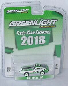 �y���������z�͌^�ԁ@�X�|�[�c�J�[�@1970datsun 240z�O���[���z���C�g2018 164greenlight 2018 trade show exclusive 1970 datsun 240zgreenwhite 164