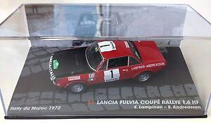 yz͌^ԁ@X|[cJ[@`AN[y[lbg[NfJ[143 lancia fulvia coupe 16 hf rally maroc lampinen 1972 ixo model car