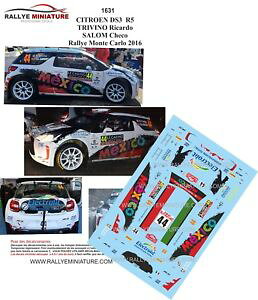 yz͌^ԁ@X|[cJ[@fJ[VgGeJ[[decals 143 ref 1631 citroen ds3 r5 trivino rallye monte carlo 2016 rally wrc