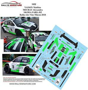 yz͌^ԁ@X|[cJ[@fJ[VR_t@rA[f@}R[decals 143 ref 1652 skoda fabia r5 vaison rallye des vins macon 2018 rally