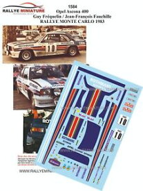 【送料無料】模型車　スポーツカー　デカールオペルアスコナラリーモンテカルロラリーdecals 143 ref 1584 opel ascona 400 frequelin rally monte carlo 1983 rally