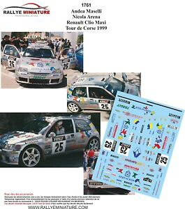 yz͌^ԁ@X|[cJ[@fB[L1431761clio maxi rallye maselliderenault1999decals 143 ref 1761 renault clio maxi rallye maselli tour de corse 1999