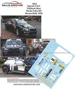 �y���������z�͌^�ԁ@�X�|�[�c�J�[�@�f�B�[�L����1431673 ingram skoda fabia r5barum2018decals 143 ref 1673 ingram skoda fabia r5 barum rally 2018 rally
