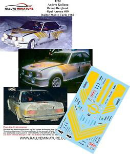 yz͌^ԁ@X|[cJ[@fJ[IyAXRieJ[[decals 143 ref 1752 kullang 400 opel ascona rallye monte carlo 1980 wrc rally