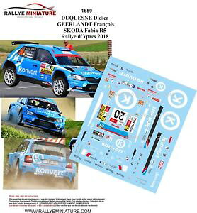 yz͌^ԁ@X|[cJ[@fJ[VR_t@rAC[v[[decals 143 ref 1659 skoda fabia r5 duquesne ypres rally 2018 rally