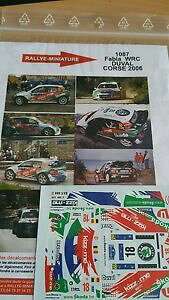 yz͌^ԁ@X|[cJ[@fB[L1431087 skoda fabia wrc duvalde2006decals 143 ref 1087 skoda fabia wrc duval tour de corse 2006 rally rally