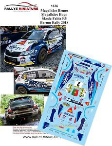 �y���������z�͌^�ԁ@�X�|�[�c�J�[�@�f�J�[���V���R�_�t�@�r�A�����[�����[decals 143 ref 1676 skoda fabia r5 beaumont barum rally 2018 rally