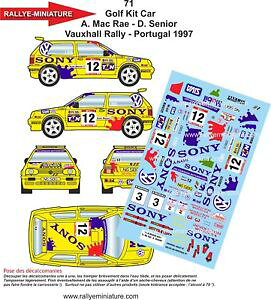 yz͌^ԁ@X|[cJ[@fJ[tHNX[QtHNX[QStLbgJ[}N[[f|gKdecals 143 ref 0071 vw volkswagen golf kit car mcrae rallye du portugal 1