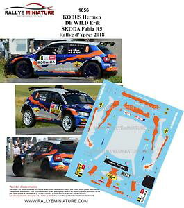 yz͌^ԁ@X|[cJ[@fJ[VR_t@rAC[v[[decals 143 ref 1656 skoda fabia r5 kobus ypres rally 2018 rally