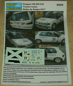 yz͌^ԁ@X|[cJ[@fB[L143e peugeot 106 xsi fa5 trystan lucasfBGbv2017dcals 143e peugeot 106 xsi fa5 trystan lucas rally dieppe 2017