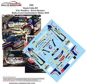 yz͌^ԁ@X|[cJ[@fB[L1431609 skoda fabia r5 mauffreylyon charbonnieres 2018decals 143 ref 1609 skoda fabia r5 mauffrey rally lyon charbon