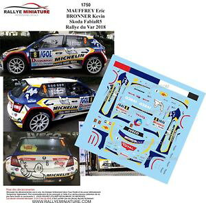 yz͌^ԁ@X|[cJ[@fJ[VR_t@rA[decals 143 ref 1750 skoda fabia r5 mauffrey rallye du var 2018 rally