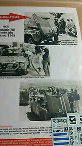 �y���������z�͌^�ԁ@�X�|�[�c�J�[�@�f�J�[�����m�[�f�������[decals 143 ref 959 renault 8 gordini vinatier rallye du maroc 1968 rally wrc