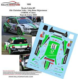 yz͌^ԁ@X|[cJ[@fB[L1431606 skoda fabia r5 veibyde2018wrcdecals 143 ref 1606 skoda fabia r5 veiby tour de corse 2018 rally wrc