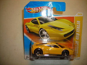 yz͌^ԁ@X|[cJ[@zbgzC[tF[C^AV[gJ[hhot wheels 2010 hw premiere ferrari 459 italia yellow short card rare free ship