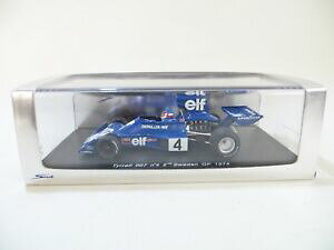 【送料無料】模型車 スポーツカー スパークモデルティレルスウェーデングランプリspark models s1644 tyrrell 007 f1 car 2nd sweden gp 1974 p depailler 143