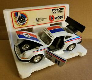 �y���������z�͌^�ԁ@�X�|�[�c�J�[�@burago die cast porsche carrera rs in originalbox 124burago die cast porsche carrera rs in original box 124