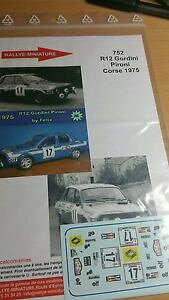 yz͌^ԁ@X|[cJ[@fJ[m[c[hRX[[decals 132 ref 752 renault 12 gordini pironi tour de corse 1975 rally rally