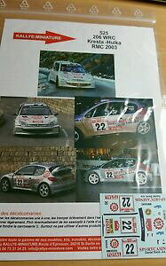 yz͌^ԁ@X|[cJ[@fJ[vW[Kf}CX^[[eJ[decals 132 ref 525 peugeot 206 wrc kresta rallye monte carlo 2003 rally