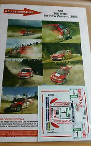 �y���������z�͌^�ԁ@�X�|�[�c�J�[�@132decals ref550peugeot 206wrc gronholm rallye nouvelle zelande2003rallydecals 132 ref 550 peugeot 206 wrc gronholm rallye