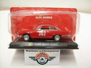 �y���������z�͌^�ԁ@�X�|�[�c�J�[�@�A���t�@�����I�X�v�����g��alfa romeo 2600 sprint 302, 1962, red, rcs 143, ovp