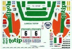 �y���������z�͌^�ԁ@�X�|�[�c�J�[�@�����`�A�f���^�����[�f�J�[�����[�V���O�r�b�O124 lancia delta hf rally totip portogalloi93 decal racing 43 big24