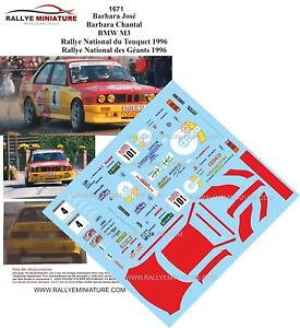 �y���������z�͌^�ԁ@�X�|�[�c�J�[�@�f�J�[�������[�z�Z�o�[�o�������[decals 124 ref 1671 bmw m3 e30 rallye jose barbara of handed rally 1996