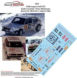 yz͌^ԁ@X|[cJ[@fB[L1241577 vw volkswagenStgtigrundel rallyeecarlo 1984decals 124 ref 1577 vw volkswagen golf gti grundel rallye mont