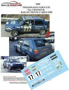 yz͌^ԁ@X|[cJ[@fJ[tHNX[QSteJ[[decals 124 ref 1592 volkswagen golf gti chasseuil rallye monte carlo 1985 rally