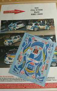 yz͌^ԁ@X|[cJ[@fJ[m[NIxbeB[eJC^A[decals 124 ref 905 renault clio s1600 betti rallye monte carlo 2005 rally italy