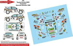 yz͌^ԁ@X|[cJ[@fJ[g^J[j[W[h[decals 124 ref 197 toyota corolla wrc fujimoto rally zealand 1998