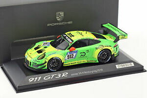 【送料無料】模型車 スポーツカー ポルシェグアテマラ#ニュルブルクリンクレーシングporsche 911 991 gt3 r 912 winner 24h nrburgring 2018 manthey racing 143 min