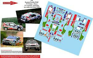 yz͌^ԁ@X|[cJ[@fJ[g^J[II[[[decals 124 ref 256 toyota corolla wrc didier auriol rallye rally china 1999