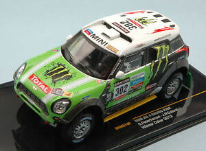 yz͌^ԁ@X|[cJ[@~j[VO_J[[yeZfmini all 4 racing 302 winner dakar 2013 s peterhansel j p cottret 143 model