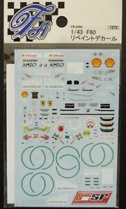 yz͌^ԁ@X|[cJ[@fJ[tF[o[R[hX|T[fJ[fartefice decals f fm0086 143 ferrari f60 bar code amp; sponsor decals