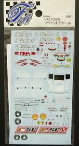 yz͌^ԁ@X|[cJ[@fJ[tF[o[R[h^oRo[Wfartefice decals f fm0062 143 ferrari f2008 bar code amp; tobacco version