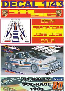 yz͌^ԁ@X|[cJ[@decal 143porsche 911 sc rothmans bfernandez rsolrace1983312decal 143 porsche 911 sc rothmans bfernandez rsolrace 1983 3rd