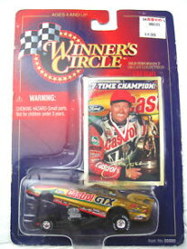 【送料無料】模型車　スポーツカー　サークルジョンダイカストカードnos kenner winners circle john force castrol gtx diecast funny car wcard 1998