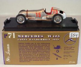 【送料無料】模型車　スポーツカー　brumm 143メルセデスシルバーアローw125coppa wanderbilt1938bnib354brumm 143 mercedes silver arrow w 125 coppa wanderbilt 1938 bnib 354