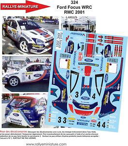 yz͌^ԁ@X|[cJ[@fJ[tH[htH[JXJXTCc[eJ[decals 118 ref 0324 ford focus wrc carlos sainz rally monte carlo 2001 rally