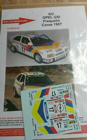 【送料無料】模型車　スポーツカー　デカールオペルラリーツールドコルスラリーdecals 118 ref 822 opel kadett gsi frequelin rally tour de corse rally 1987