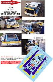 【送料無料】模型車　スポーツカー　デカールルノーマキシターボラリーラリーdecals 118 ref 1019 renault maxi 5 turbo galpin 1989 rallye rally