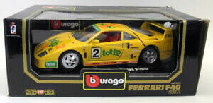 yz͌^ԁ@X|[cJ[@u[S118_CJXg3022tF[f40 1987fJ[burago 118 scale diecast 3022 ferrari f40 1987 yellow race model car