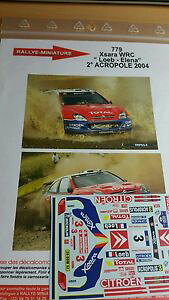 �y���������z�͌^�ԁ@�X�|�[�c�J�[�@�f�B�[�L����118779 citroen xsara wrc sebastienloeb rallye2004decals 118 ref 779 citroen xsara wrc sebastien loeb rallye acropoli