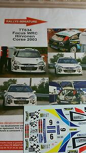 �y���������z�͌^�ԁ@�X�|�[�c�J�[�@�f�B�[�L����118634wrc hirvonende2003decals 118 ref 634 ford focus wrc hirvonen tour de corse 2003 rally rally
